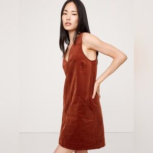 NWT Banana Republic corduroy shift dress in red jasper size XS